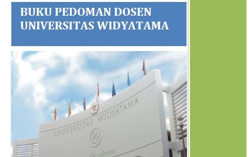 Buku pedoman dosen Universitas Widyatama